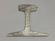 1/8” Thin Slice Railroad Train Track Rail Sliver 5-1/4” Tall 5-3/8” Wide at Base picture