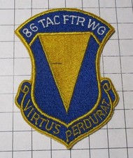 USAF MILITARY PATCH: #01028 86TH TACTICAL FIGHTER WING USAFE F-4 PHANTOM II ERA picture