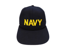 US Navy Baseball Cap Hat Gold Letters PT Working Uniform One Size Fits All NWOT picture