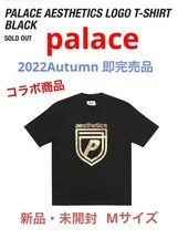 Palace Skateboards PALACE x AESTHETICS Logo T-Shirt Black Collaboration 2022 picture