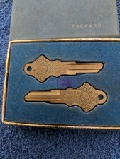 1940's Packard Golden Anniversary Key Blanks -Keys - Uncut Vintage Car In Box picture
