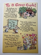 Vintage Hallmark Expressions Greeting Card Anniversary Couple Unused W/ Envelope picture