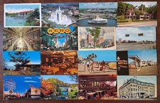 103 ROADSIDE / AMERICANA Postcards Lot - AMUSEMENT PARK / MOTEL / STREET / STORE picture