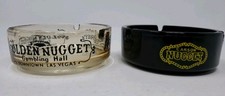 2 Vintage Golden Nugget Gambling Downtown Las Vegas/Carson Ashtray Dish RARE  picture