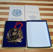 1994 Ronald Reagan Presidential Library Blessed are the Peacemakers 24K Ornament picture