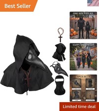 Halloween Plague Doctor Mask Set - Comfortable & Complete Medieval Costume picture