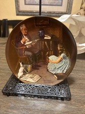 Knowles Norman Rockwell Collector Plate The Storyteller Heritage Collection 1984 picture