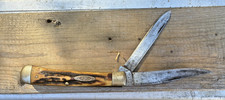CASE XX 5254 Stag Handle 2 Blade Trapper Knife picture