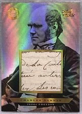 2024 Pieces of The Past 1800 Charles Darwin Authentic Handwritten Document Relic picture