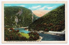 1915-1930 Delaware Water Gap PA Postcard The Water Gap From Winona Cliff WB picture