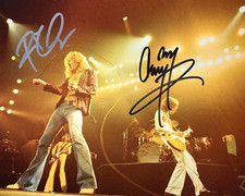 LED ZEPPELIN Signed (JIMMY PAGE, ROBERT PLANT) 8x10