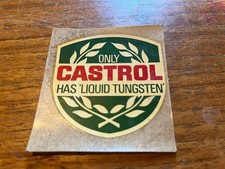 Original Vintage Castrol Water Slide Decal Transfer 1960s Liquid Tungsten picture