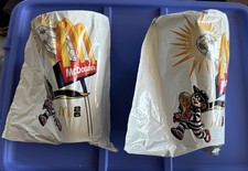 Qty 2 McDonald's 2016 FIFA World Cup Plastic Collector Cups New Sealed Unopened picture
