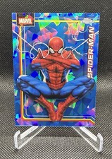 2026 Topps Chrome Marvel Spider-Man sapphire Base Set Trading Card #163 picture