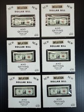 Vintage 1974 Nixon Inflation Dollar Bill Lot Getting Smaller Hollywood Creations picture