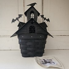 Longaberger 2012 Haunted House Basket & Metal Roof Topper picture