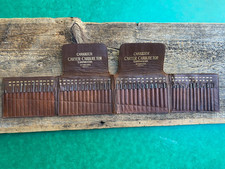 Vintage/Antique Carter Carburetor Jet Drill Set #29-78 Dealer Tool Leather Roll picture