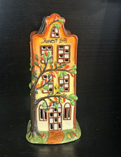 Ceramic Candle Light Collectible Village House 