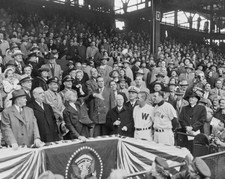 1952 US President HARRY S. TRUMAN Glossy 8x10 Opening Day Photo Print Senators picture