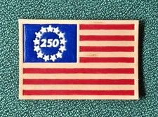 USA 250 Betsy Ross Leather Flag Tactical Patch Semiquincentenial picture