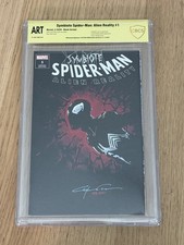 Clayton Crain Original Black Suit Spider-Man Sketch #195 (2021), CBCS, not CGC picture