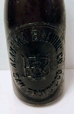 Rare Vintage 1890s Alabama Brewing Co San Francisco Pre Prohibition Beer Bottle picture