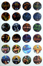 MARVEL HEROES TAZOS 3D Full Set 24/24 Pogs PERU 2007 Lenticular Wolverine Hulk picture