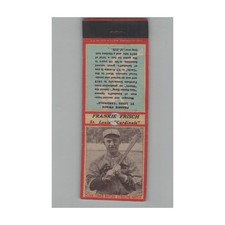Matchbook Cover Frankie Frisch St. Louis Cardinals 1930s Baseball Hall Of Fame picture