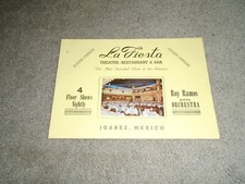 c.1950's La Fiesta Theater Restaurant & Bar Juarez Mexico w/ Group Photo picture