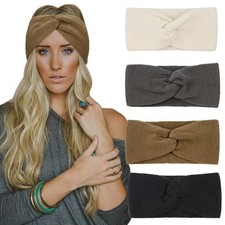 DRESHOW Winter Knit Chunky Headbands for Women Crochet Turban Knitted Ear War... picture