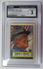 1952 Topps Look 'n See Franklin D. Roosevelt #1 CGC 3 picture