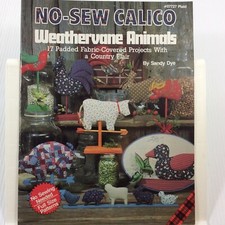 No Sew Calico Weathervane Animals Country Cottage Farmhouse Craft Pattern picture