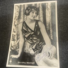 Vintage Dorothy Mackaill Autograph Signature Cinema Postcard picture