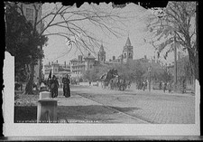Photo:St Augustine Florida 1900s Street from Plaza Cathedral View picture