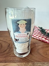 Guinness Evening Guinness Pint Glass Late Extra Gold Harp Pub Barware picture