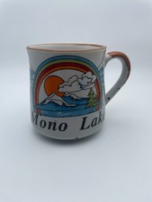 Mono Lake California Mug Rainbow Mountains Stoneware 1980