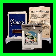 Unfired Vintage Austrian Princess Squeeze Salzburg Lighter And Original Box RARE picture