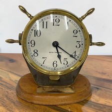 Vintage Seth Thomas Seasprite Ship Clock Brass German Movt PARTS REPAIR 1963 picture
