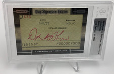 DINAH SHORE AUTO Card BECKETT 2008 Razor Cut Signed TV Host THE DINAH SHORE SHOW picture