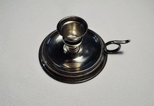 Vintage 1960s /70s Carlo Marchi Lucca Italian 800 Solid Silver Mini Chamberstick picture