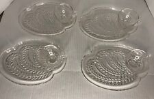 Vintage Federal Glass Company Homestead Snack Set 2 Sets Original Boxes picture