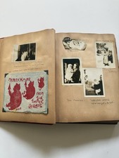 VTG 1920s-1940s Photo Album Girl’s Childhood Cats Dogs Massachusetts ID’d A5 picture