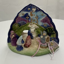 Easter Passion Scene By Blue Sky Clay works Artist Heather Goldmine Tea light picture