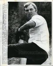 1970 Press Photo Lakeland Fla Tiger pitcher Danny McLain at spring camp picture