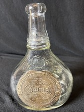 Vintage Johnnie Walker Swing Bottle Scotch Whisky Bottle Empty Brass Medallion picture