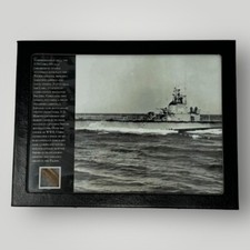 Rare WWII Submarine USS Cobia SS-245 Deck Fragment Iwo Jima Pacific Navy Display picture
