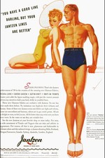 🩱 Jantzen Swimwear Ad Poster - 1939 Vintage Style - 24x36” - Hi-Res💎 Print - picture
