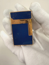 S.T. DUPONT Ligne 2 Double Flame Blue Lacquer vintage Lighter with gift box picture
