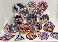 Vintage Lot of 40 NASA STS Shuttle Mission Astronaut Space Patches plus 7 	 picture