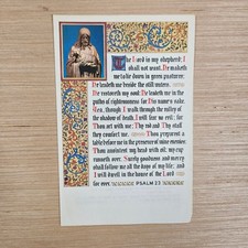 Vintage 1970s Funeral Memorial Program Lutheran Ephemera Psalm 23 Vintage picture